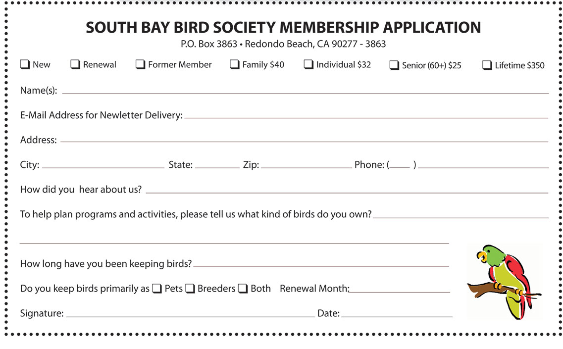 SBBS Membership Applicationj